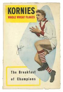 1954 Kornies "Champion Footballers (Large Panels)" - &nbsp;Jim Taylor (South Melb). Rarity 10. Fair/G condition.