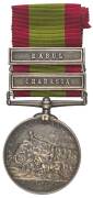 GREAT BRITAIN: AFGHANISTAN MEDAL, 2 clasps, 'KABUL', 'CHARASIA', engraved '1152. PTE. A. STEADMAN. 92ND HIGHRS.' gVF.