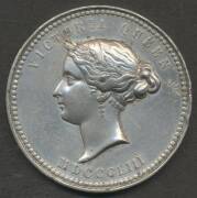 AUSTRALIA: 1853 CESSATION OF TRANSPORTATION (58mm) in white metal by the Royal Mint London, C# 1853/2, some edge knocks, VF.Â  - 2