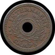 INTERNMENT CAMP TOKENS: TWO SHILLINGS: 2/- Copper alloy Internment Camp Token, very small rim knock above 'TWO' not detracting from appearance, otherwise Unc. - 2