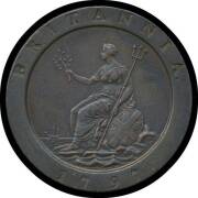PROCLAMATION COINS: Great Britain, 1799 &Acirc;&frac12;d (1d), 2d (4d) and 1787 1/- (1/1d) with hearts in Hanoverian shield, VF-EF. [see GB section for 1/- varieties]