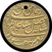 PROCLAMATION COINS: India, Mohur (&Acirc;&pound;1/17/6), 1793 Bengal Presidency, Murshidabad, (.996 gold 12.3g), holed at top.