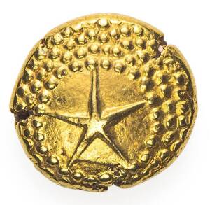 PROCLAMATION COINS: India, Star Pagoda (8/-), Madras Presidency 1740-1807, gold 3.41g, aUnc.