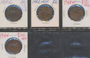 KGV-KGVI Group with better items including, 1911 1916 1924 1932 1935 1942M 1948M 1944 and 1939 Kangaroo reverse, all between EF and Unc, plus some lesser grade duplicates. - 2