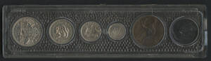 PROOFS:Â 1958 Proof Coins, 1d,Â 3d, 6d, 1/- and 2/-Â Â set, FDC.