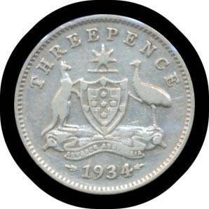 1934/33 Overdate,&Acirc;&nbsp;'4' over '3' in date,&Acirc;&nbsp;aVF.&Acirc;&nbsp;