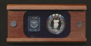 FIFTY DOLLARS: $50, 1988 The Australian Koala First Proof Issue,Â Â½oz .9995 Platinum, in Jarrah case with cardboard outer.