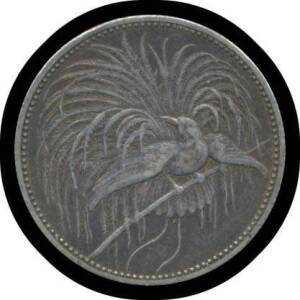 GERMAN NEW GUINEA: 1894A 1 Mark, KM #5, '1 / NEU GUINEA / MARK / 1894' within wreath, rev. Bird of Paradise, VF.