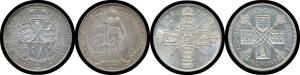 FLORIN:&Acirc;&nbsp;1900-67 2/- Collection including 1900 Unc, 1905 VF key date, 1927 Proof, plus 1968-74 10 pence, condition varied.