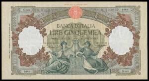 5000L, Minichella/Boggione,&Acirc;&nbsp;04.05.1959, Alfa #791, Pick #85c, quarter-folds, small staple holes at top, aVF.