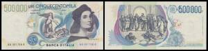 500,000L Raffaello, 1997 Fazio/Amici, Alfa #BI.950, Pick #118, sequential pair, serials 'AA 501757-8 A', Unc.