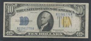 OCCUPATION ISSUES, -USA Occupation of Sicily: 1935 $1 Series 1935A, $5 & $10 Series 1934A, 'Silver Certificate' Alfa #OAMS.10, 15 & 20, condition varied, VF-EF.