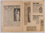 1956 "Olympic Scrap Book" with beautifully presented Rock'n'Roll press cuttings with original signatures of Bill Haley and His Comets, The Platters & Freddie Bell and the Bellboys during their visits to Australia; plus a range of 1956 Elvis Presley press 