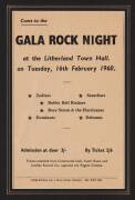 1960 flyer "Come to the GALA ROCK NIGHT at the Litherland Town Hall, on Tuesday 16th February 1960. * Zodiacs, * Searchers, * Bobby Bell Rockers, * Rory Storm & the Hurricanes, * Dominoes, * Deltones". Together with business card for "Rory Storm and the H