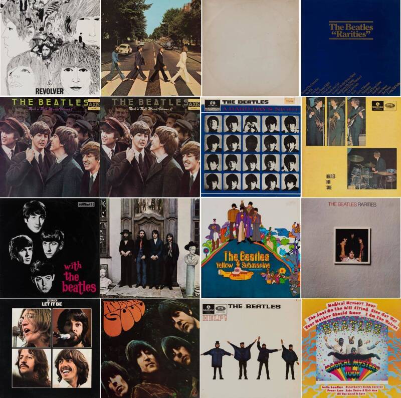 THE BEATLES: Collection of LP records (16) including the "White Album", "Abbey Road" & "Revolver".