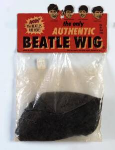 THE BEATLES: "The only Authentic Beatle Wig" in original packaging, made by Lowell Toy Mfg Corp, Bronx, NY. 