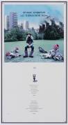 GEORGE HARRISON: Printer's proof of album cover for "All Things Must Pass" (1970 - George Harrison's acclaimed solo album after the Beatles split), window mounted, framed & glazed, overall 52x82cm.