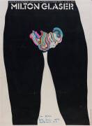 MILTON GLASER (Graphic Designer): Poster, "Galerija Suvremene Umjetnosti Zagreb Katarinin Trg2 8-25.2.1979/ MILTON GLASER", linen-backed, size 94x70cm. {Milton Glaser, born 1929, is an American graphic designer, best known for the I ❤ NY&nbsp;logo, the psyched