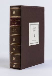 THE BEATLES: "Fifty Years Adrift" by Derek Taylor [Surrey, 1984], limited edition #1234/2000. Fine condition in slipcase. {Derek Taylor is best known for his role as press officer for the Beatles}.