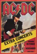 AC/DC: Posters (4), "AC/DC, The Razors Edge Tour, Australia, Oct/Nov 1991"; "AC/DC, Extra Concerts by Demand/ Touring October & November. Book Now!"; "Bon" (signed by photographer Graeme Webber); "AC/DC, New Album 'Stiff Upper Lip' Out Now". - 4