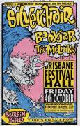 AUSTRALIAN ROCK POSTERS, noted "The Hells Angels Present, Broadford '92. Dec 4,5,6. Rock Concert. 3 Days of Non Stop Rock & Roll, featuring Diesel, Choirboys, Poor Boys..."; "The Friday Night RINGSIDE ROCK. From Parts Unknown... Psychotic Turnbuckles, Spe - 2