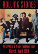 THE ROLLING STONES: Posters (3), "Rolling Back/ The Best From the World's Greatest Rock'n'Roll Band/ Over 20 Years of Legendary Rock"; "Rolling Stones/ Australia & New Zealand Tour/ March-April 1995"; "The Rolling Stones/ Bridges to Babylon Tour '97-98", 