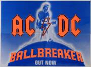 AC/DC: 4-sheet poster, "AC/DC, Ballbreaker/ Out Now", overall 203x152cm.