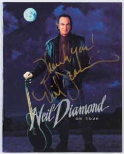 NEIL DIAMOND, signature "Thank You, Neil Diamond" on 1996 tour programme.