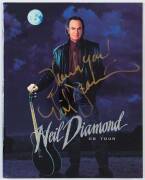 NEIL DIAMOND, signature "Thank You, Neil Diamond" on 1996 tour programme.
