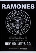 PUNK POSTERS: Posters (3), noted "Ramones/Hey Ho. Let's Go" (2 - one black on white, other white on black), each 68x102cm; plus "The Stranglers/ special guests Hunters & Collectors, Wed 8 May, Melb Sports & Entertainment Centre", 37x102cm. - 2