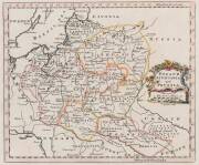 EUROPE: Map, "Poland, Lithuania and Prussia" by Thomas Jefferys [London, c1754], hand-coloured outlines, window mounted, framed & glazed, overall 39x35cm.