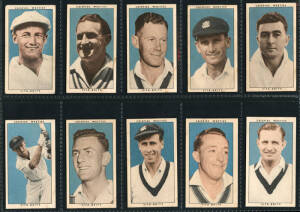 1948 Nabisco (Crispies, Weeties, Vita-Brits) "Leading Cricketers", complete set [32], noted Don Bradman, Arthur Morris & Lindsay Hassett. G/VG.