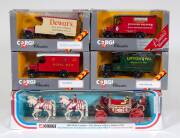 CORGI: Group of Model Cars and Carriages Including 1902 State Landau- The Queens Silver Jubilee 1977 (41); And, ‘Corgi Classics’ Thornycroft Van (924); And, ‘Corgi Classics’ Royal Mail Van (902). Most mint, all in original cardboard packaging. (19 items)