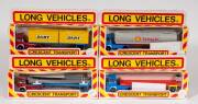 CRESCENT: Group of Long Vehicles Including Trucks 3150, 1351, 1352, 1353. All mint in original cardboard packaging. (4 items)