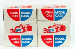 JOHN DAY: 1:43 Group of White Metal Model Car Hobby Kits Including Kit E2034; And, Kit E2033; And, Kit E2026. All mint and unbuilt in original cardboard packaging. (12 items)