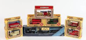 LLEDO: Group of ‘Models of Days Gone’ Including Royal Navy Limited Edition Collectors Models Set; And, PBF Fire Tank Truck; And, PBF Ambulance Van. All mint in original cardboard packaging. (136 items)  