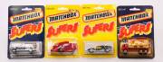 MATCHBOX: Group of Model &lsquo;Supers&rsquo; Cars Blisterpacks Including Mercedes Container Truck (42); And, Combine Harvester (51); And, Site Dumper (26). All mint and unopened on original cardboard card. (140 items)