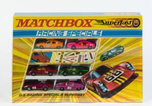 MATCHBOX: Vintage late 1970s Superfast ‘Racing Special’ Superset (G-3). All mint in original cardboard packaging. 