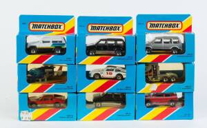 MATCHBOX: Group of Model Cars Including Mission Helicopter (MB 57); And, Kenworth (MB 45); And, VW Golf GTI (MB 56). All mint in original cardboard packaging. (200 items approx)