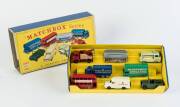MATCHBOX: 1960s Commercial Vehicles Set (G-1) Including six cars (5, 10, 12, 13, 14, 21, 46, 74) . Near mint to mint in original cardboard packaging with original labels. Near mint to mint original packaging.&nbsp;