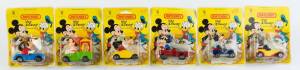 MATCHBOX: Group of Disney Superfast Model Cars Including Goofy (WD-3); And, Mickey (WD-1); And, Donald (WD-2). All mint and unopened on original cardboard card. (7 items)