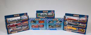 MATCHBOX: Group of Model Cars ‘Super Kings’ US Police Car (K-78); And, ‘Convoy’ Action Pack (CY202); And, ‘Team Convoy’ NASA Set (TC-5). All mint in original cardboard packaging. (12 items)