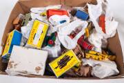 MATCHBOX: Miscellaneous Group of Model Cars From a Variety of Years Including Caterpillar Dirt Mover (8); And, Foden Cement Mixer (26); And, Bluebird Dauphine (19); Mixed Condition but mostly very good to good. (70 items approx.)