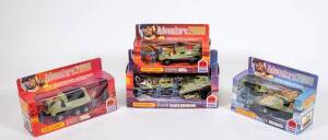 MATCHBOX: Group of 1970’s ‘Adventure 2000’ Including Raider Command (K-2001); And, Crusader (K-2003); And, Rocket Striker (K-2004). Most mint, all in original cardboard packaging. (5 items)