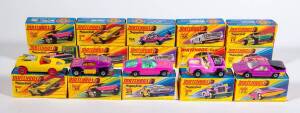 MATCHBOX: Group of 1970s 'Superfast' H Style Model Cars Including Beach Buggy (30); And, Guildsman 1 (40); And, Mod Rod (1). Most mint, all in original cardboard packaging. (40 items approx.)