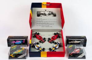 ONYX: 1:43 Group of Formula 1 Racing Cars Including Mansell World Champion 1992 Set; And, Williams Renault FW12C; And, Benetton Ford B 192/93 Riccardo Patrese (16 items)