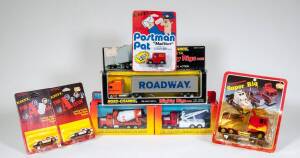 Group of Miscellaneous Model Cars Including JRI: ‘Road Champs’ Mighty Rigs; And, ERTL: ‘Trucks of the World’ International Paystar 5000 Wrecker (1402); And, CLOVER TOYS: GT Semi Series (4461). All mint in original cardboard packaging (30 items approx.)