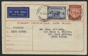 Aerophilately: 9 July 1935 (AAMC.512) Wyndham - Ord River flown cover, carried by H.B.Hussey for MacRoberston Miller Aviation and Australian Aerial Medical Services, who operated the service jointly.
