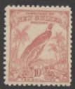 New Guinea: 1932-34 (SG.188) 10/- Bird of Paradise, MUH.