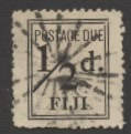 Fiji: POSTAGE DUES: 1917 (SG.D1) €š½d black; a fine used example of this rare stamp. Cat.€500.